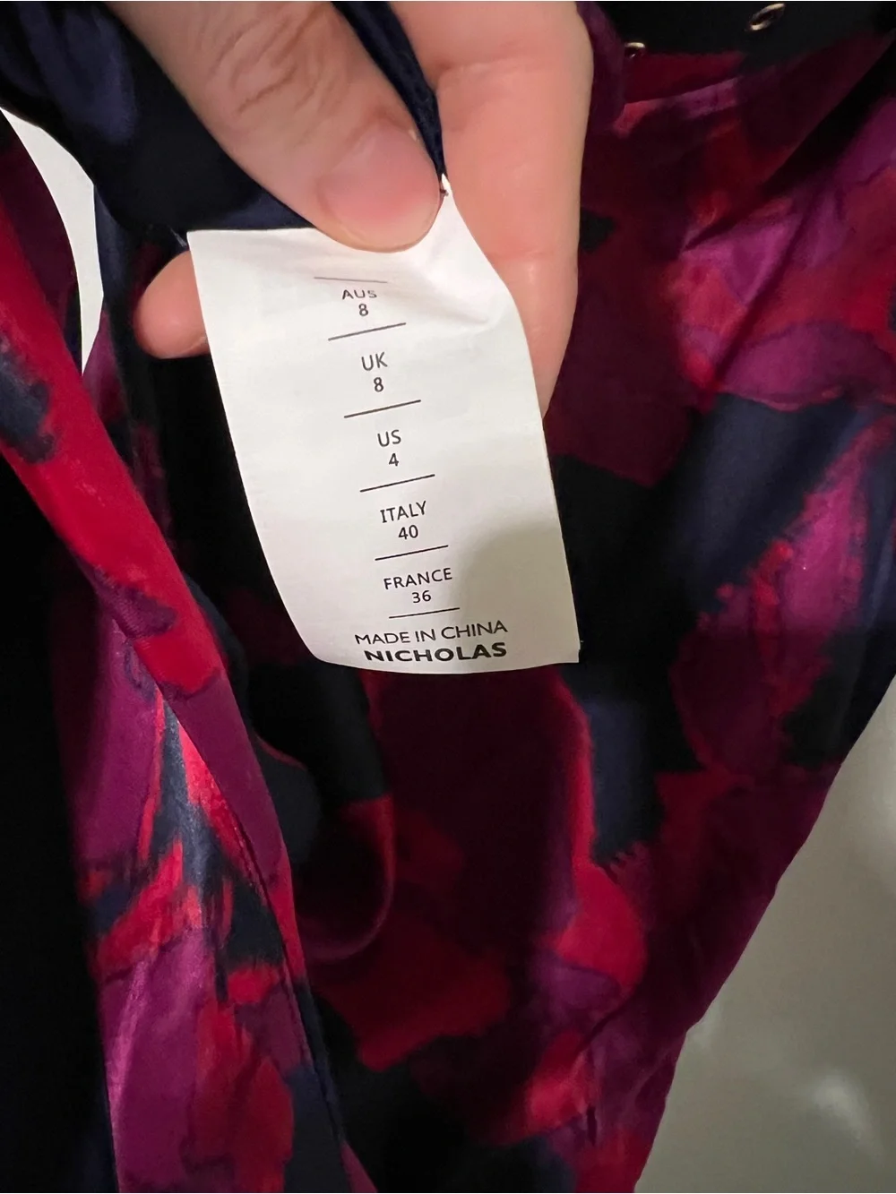 Nicholas Calantha Silk-Blend Midi Dress size 4